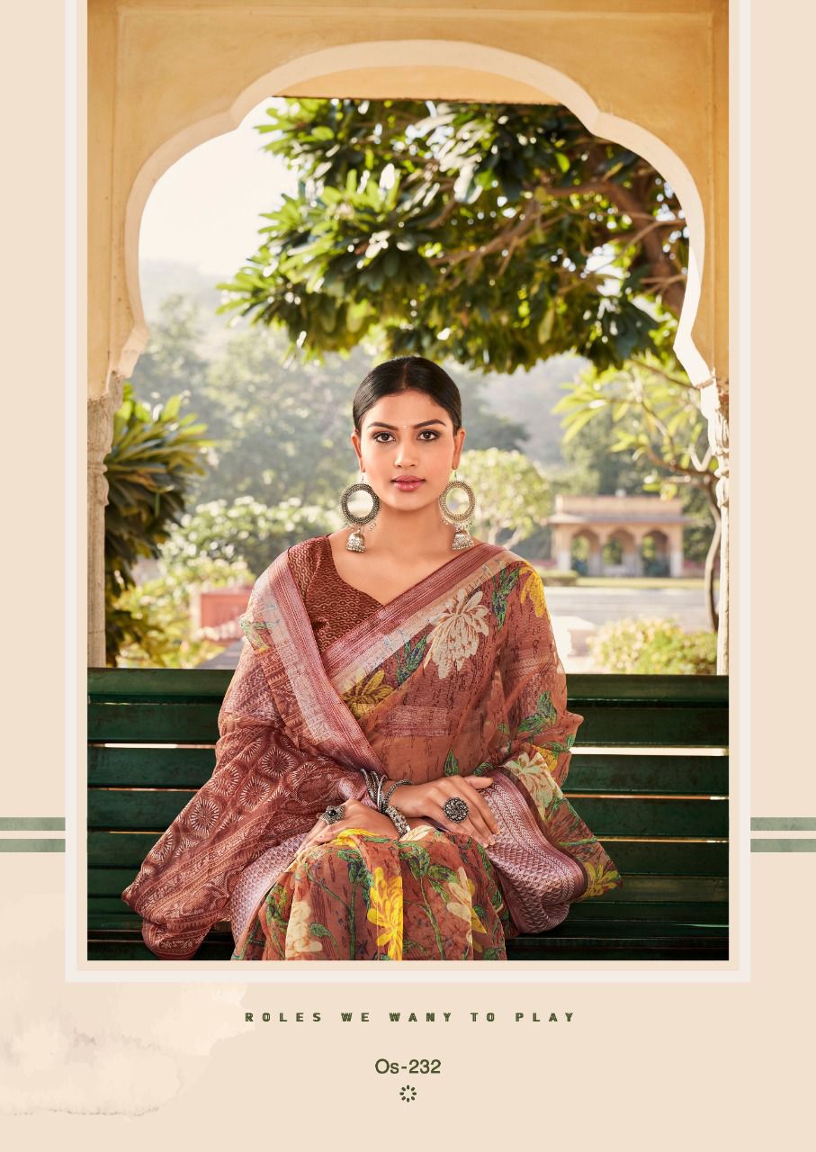 Shreyans Organza Silk 16 Ethnic Wear Wholesale Organza Silk Sarees
